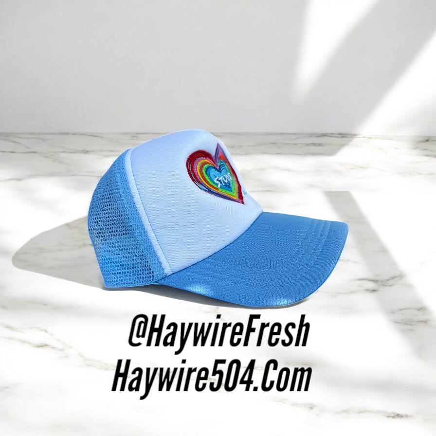 Embroidery Love Studs Summer Snap Backs